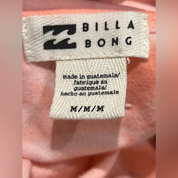 Billabong Easy On Me Knit Dress Beachwear  Jersey Knit Tie-dye Orange White M - Picture 11 of 12